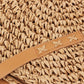 Round Straw Woven Beach Bag