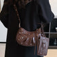 Rivet Heavy Industry Pleated Shoulder Underarm Bag Messenger Bag