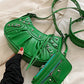 Rivet Heavy Industry Pleated Shoulder Underarm Bag Messenger Bag