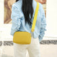 Solid color PU messenger bag women's small bag ladies shoulder bag small square bag