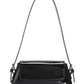 Fashion patent leather ladies baguette texture glossy underarm shoulder bag