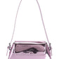 Fashion patent leather ladies baguette texture glossy underarm shoulder bag