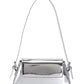 Fashion patent leather ladies baguette texture glossy underarm shoulder bag