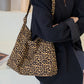 New leopard print shoulder bag canvas shopping bag