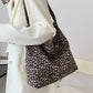 New leopard print shoulder bag canvas shopping bag