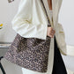 New leopard print shoulder bag canvas shopping bag