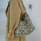 New leopard print shoulder bag canvas shopping bag