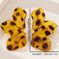 Fashionable and personalized acrylic leopard leaf flower earrings