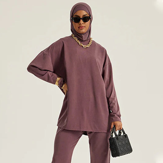 Elastic Waist Loose Sweatpants