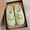 Christmas Green Cotton Slippers